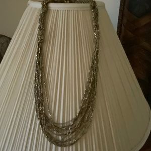 STRANDS OF GOLD  VINTAGE NECKLACE